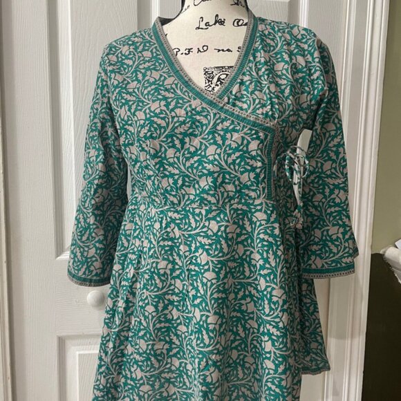 Bohemian mini dress Indian Summer21 by Gulap Chand Dress Size Medium - Picture 1 of 16